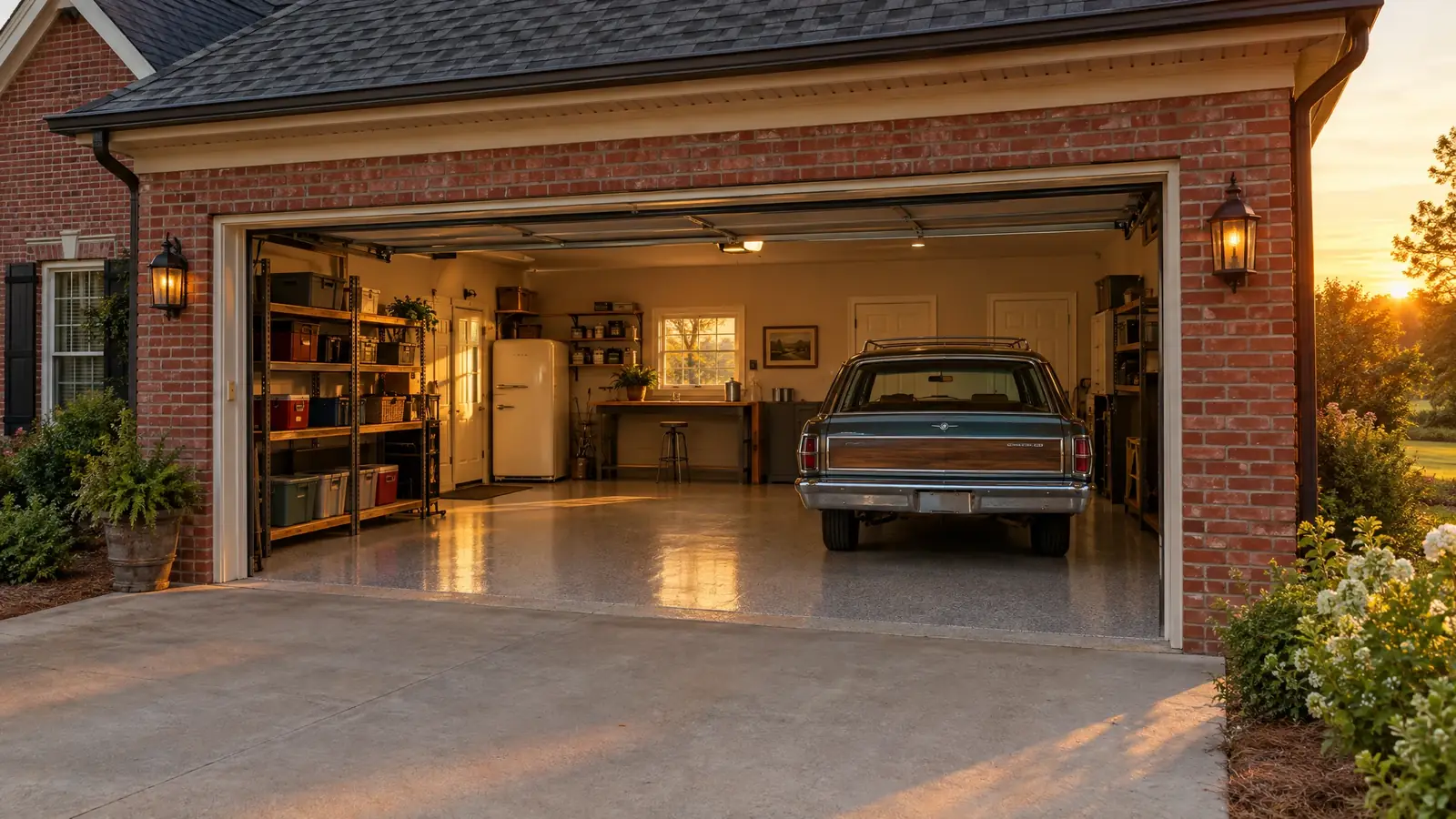 Coated garage floor in Columbia, Tennessee