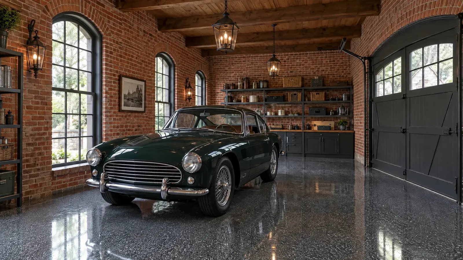Coated garage floor in Franklin, Tennessee