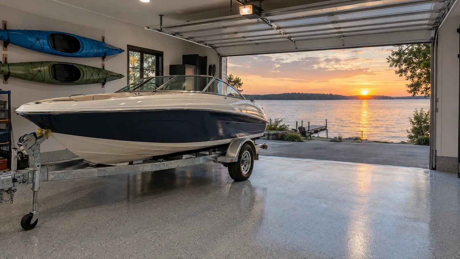 Coated garage floor in Gallatin, Tennessee