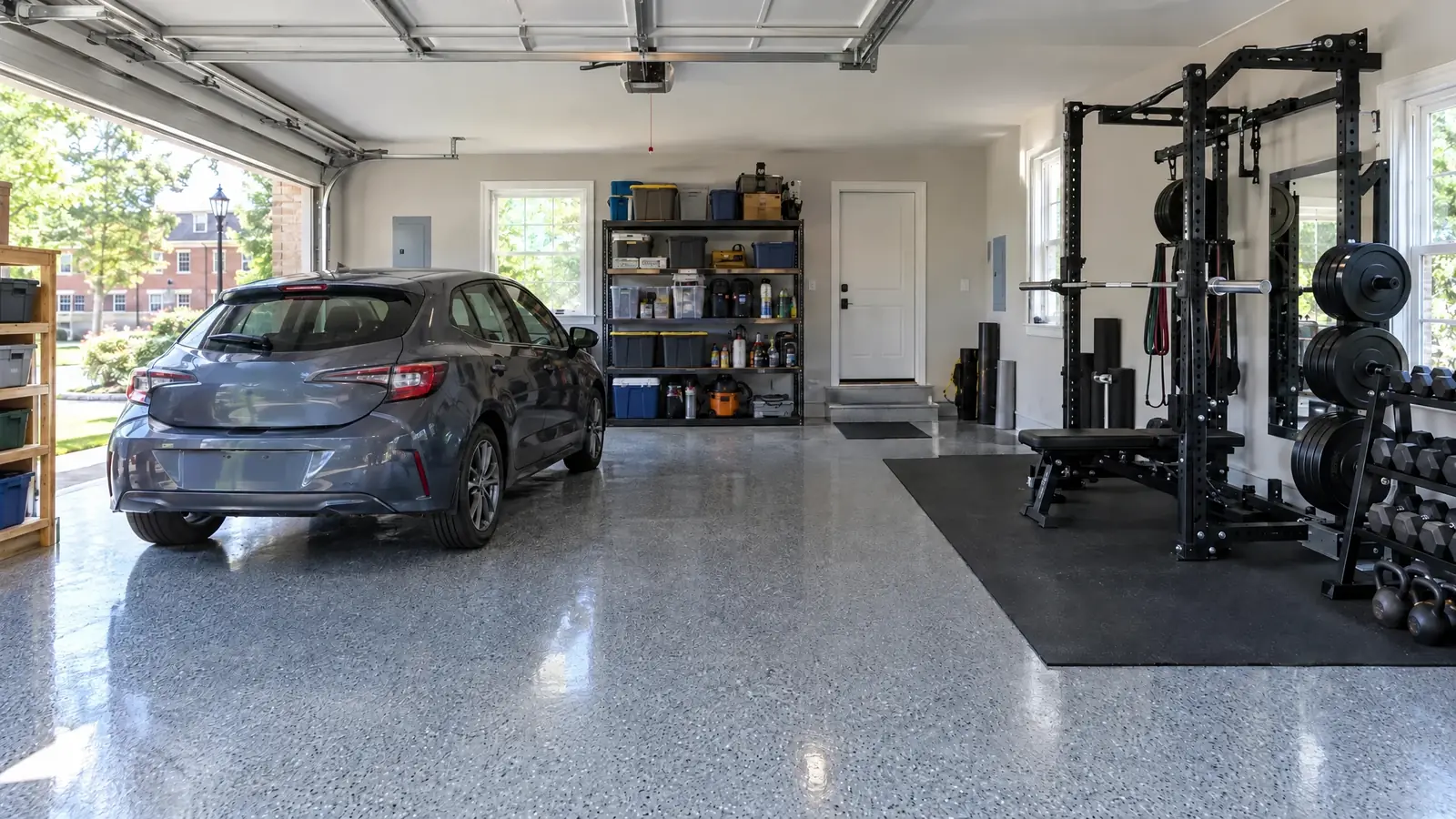 Coated garage floor in Murfreesboro, Tennessee