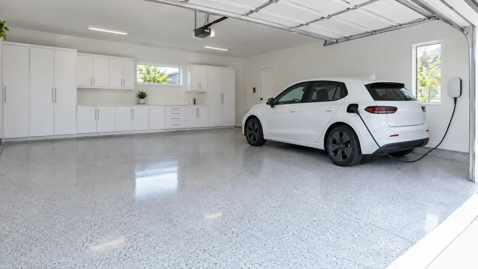 Coated garage floor in Spring Hill, Tennessee