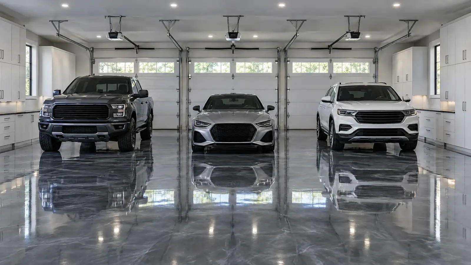 Three-Car & Large Garage Floors in Nashville