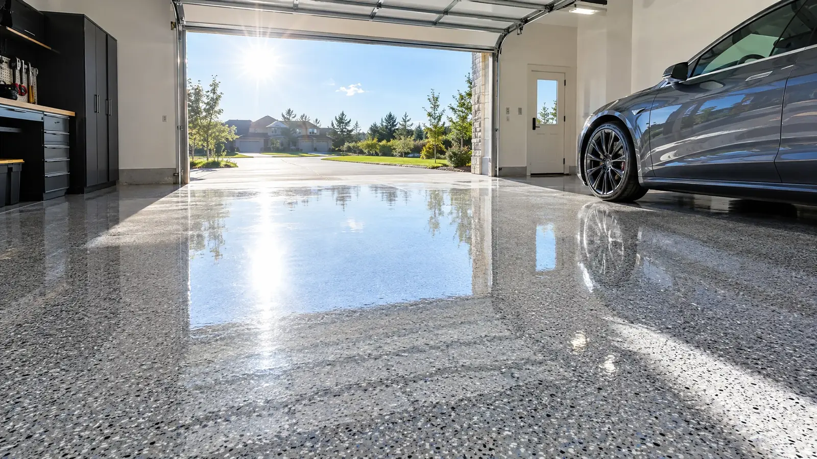 Polyaspartic floor coating